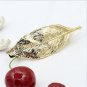 3 Patterns Golden Silver Metallic Leaf Hair Clips Barrettes Girls Women Fashion Hair Jewelry