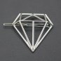 Diamond Shape Golden Silver Metallic Hair Clips and Pins  Women Fashion Headwear Hairpins Hair Acces