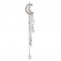 LNRRABC Golden Silvery Women Crystal Moon Long Tassels Hair Clips Charming Hair Accessories