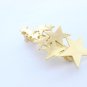 Hair accessories with metal golden multi- pentagrams designed hair clip hairpin lady women