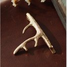 2 Patterns Golden Silver Vivid Deer Antlers Fashion Hair Clips and Pins Barrettes Headwear  women Ha