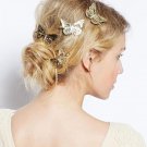 2PCS/1Pack Golden Silver Black Color Butterfly Hair Clip Hair Accessories Bride Headwear Hair Clips