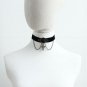 Princess gothic Lolita hair accessory Black bow royal bangs golden lace gentlewomen hairpin handmade