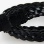 Hot Sale Golden Silver Woman Braided Belt Woven Bonded Leather Braided Belts For Women Knitting Belt