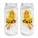 HOT Personality  Golden toad 3D funny socks Design Printed Girl Children Lady Casual Cartoon Unisex 