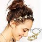 1PC Fashion Charming Sweet Romantic Delicate Olivet Golden Flower Rope Chain Headband Women Lady Gir