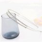 Small Shiny Crystal Thin Double Metallic Hairbands Headbands Golden Silver Headwear  Women