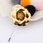 New Men Women PU Collar Pins Party Brooch Golden Silver High Quality Coat Accessories Drop Shipping