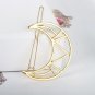 5 Patterns Moon Key Wing Deer Bird Hollow Metallic Golden Silver Hairgrips Hair Clips and Pins for W