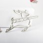 5 Patterns Moon Key Wing Deer Bird Hollow Metallic Golden Silver Hairgrips Hair Clips and Pins for W
