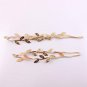 1set 2017 New Mom and Me Gold Silver Leaf Headband Set For Hair accessories Peace Olive Branch Cute