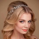 Silver Fashion Crystal Hair Wear  Retro Bridal Headdress Silver Wreath Handmade Headband Crown je LB