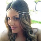Women Girls golden and slivery Chain Hairband Headband For Festival Party Wedding Bridal Beach