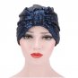 Punk Fashion Silver Color Sequin Women Warp Headwear Headwrap African Head wrap Twist Hair Band Blac