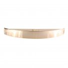 Fashion Women Elastic Belts Metal Waist Belt Metallic Plate Slim Simple Band Gold/Silver Fit for Sum