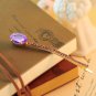 Colorful Shining Oval Stone Fancy Crystal Long Golden Hair Clips and Pins Women Fashion Headwear Ha