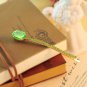 Colorful Shining Oval Stone Fancy Crystal Long Golden Hair Clips and Pins Women Fashion Headwear Ha