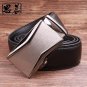New men`s casual cow genuine leather belts strap male belt golden automatic buckle cinto masculino B