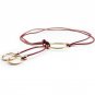 Fashion Retail Wild Golden Decorative Metal Round Rope Leather Thin Belt Women\'s Spring And Summer