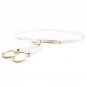 Fashion Retail Wild Golden Decorative Metal Round Rope Leather Thin Belt Women\'s Spring And Summer