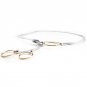 Fashion Retail Wild Golden Decorative Metal Round Rope Leather Thin Belt Women\'s Spring And Summer