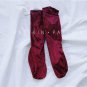 2017 New Winter Autumn Chic Striped Velvet Silver Knee-socks Women Female Glitter Elastic Vintage