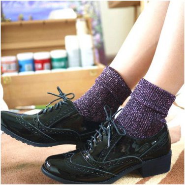 Hot Sales Fashion Spring Winter Women\'s Socks 100% Cotton Comfortable Silver Onion All-match Tube P