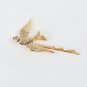 Iron Hairpin Golden Plated Silver Tone Color Swallow Shaped 5.4x3.3cm, 1 Pcs