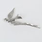 Iron Hairpin Golden Plated Silver Tone Color Swallow Shaped 5.4x3.3cm, 1 Pcs