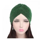 New Golden Bright Silk Headband Muslim Headdress Cap TJM-28 Hair Accessories 2Pcs Free Shipping