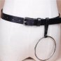 Hot Sale Fashion PU leather women belts silver round buckle high quality waist belt black luxury cum