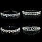 Silver Crystal Rhinestone Pearls Hairbands For Women Bridal Wedding Hair Accessories Tiara Hair Band