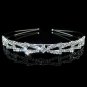 Silver Crystal Rhinestone Pearls Hairbands For Women Bridal Wedding Hair Accessories Tiara Hair Band