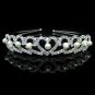 Silver Crystal Rhinestone Pearls Hairbands For Women Bridal Wedding Hair Accessories Tiara Hair Band