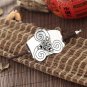 Women Vintage Ethnic Pattern Hair Sticks Bohemian Geometric Hair Clips Claws High-polished Silver Pl