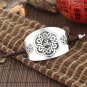 Women Vintage Ethnic Pattern Hair Sticks Bohemian Geometric Hair Clips Claws High-polished Silver Pl