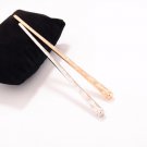 Fashion Jewery Style Simple Women Long Pin Hair Pin Stick Metal Gold Silver Hair Fork Hot sale acces