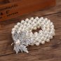 HooltPrinc New Fashion Small silver Buckle Inlaying Rhinestone Pearl Elastic Belts For Women all-mat