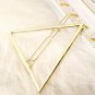 New Vintage Gold/ Silver Color Hairclips Metal Triangle Hairpin Girls\' Hair Clips Women Fashion Hai