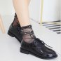 Hot Glitter Mesh Silver Beads Sock Women Shiny Harajuku Soft Ankle Socks Funny Transparent Gauze Fis