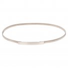 2017 New Fashion Elastic Metal hook Buckle Belts for Women Dress Accessories Retro Waistband Golden 
