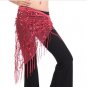 Belly Dance Gold/Silver Tassle Belt 1.45m Hip Scarf Wrap Dancing Costume Fashion Sexy Women Scarves