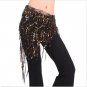 Belly Dance Gold/Silver Tassle Belt 1.45m Hip Scarf Wrap Dancing Costume Fashion Sexy Women Scarves