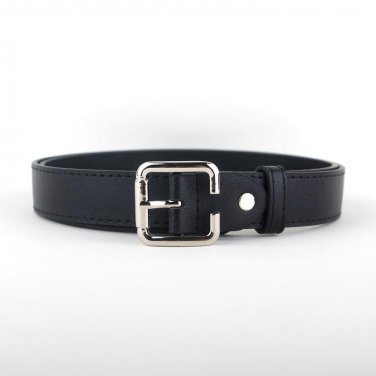 New Design gold pin buckle belt silver square buckles trendy black leather strap belts brown waistba