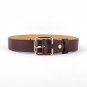 New Design gold pin buckle belt silver square buckles trendy black leather strap belts brown waistba