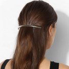 Comfortable Women Hair Clips Girls Punk Metal Gold/Silver Plated Plain ARC Tube Big Hairgrip Hair Cl