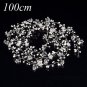1PC Women Silver Wedding Pearls Hairpins Crystal Vine Bridal Head Wear Hair Accessories Diamond Head