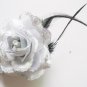 2017 Hot Sale Silver Hair Clip Bride Small Rose Flower Headband New Wedding Floral Garland Hair Band