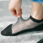 Women Transparent Silk Summer Socks Female Sexy Retro Glitter Socks Gold Silver