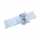 1pcs Bridal Vintage Bridal Silver Bow Crystal Rhinestone White Wedding Garter Toss Garter Stretch La